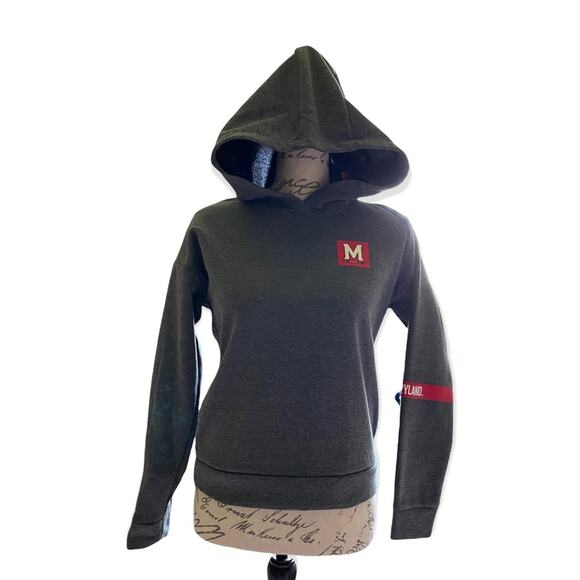 Under Armour Maryland Cold Gear Sweater Hoodie XS NWT - Picture 2 of 3